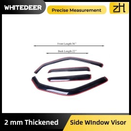 ZH Fits Nissan Juke 2011-2017 Side Window Visor Sun Rain Deflector Guard Thickened