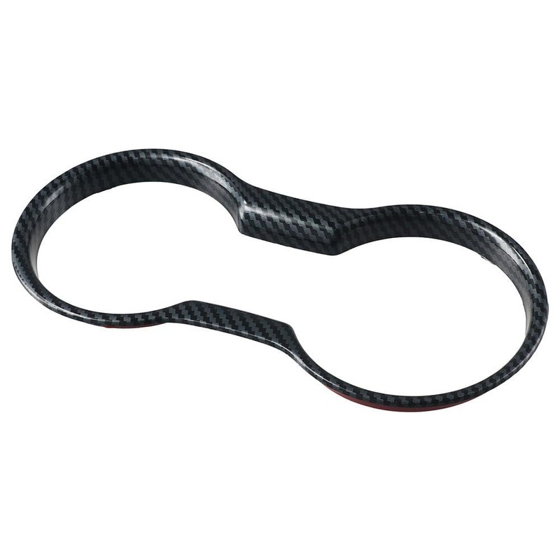 Carbon Fiber Cup Holder Cover Frame Trim Car Interior Center