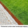 Corten Steel Landscape Edging 10 Inch Tall, Steel Garden Edging