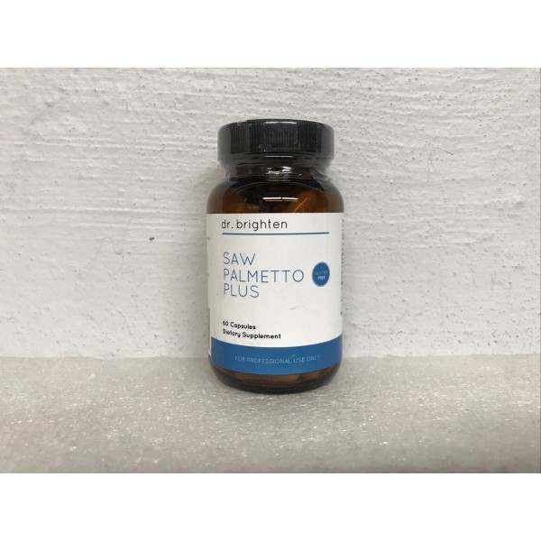 Dr. Brighten Saw Palmetto Plus Natural Supplement Capsules 60 Count