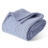 RENEWROOTS 100% Cotton Waffle Woven Queen Blanket for Bed, Soft