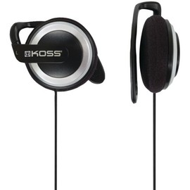 Koss KSC21 SportClip Clip-On Headphones,Black
