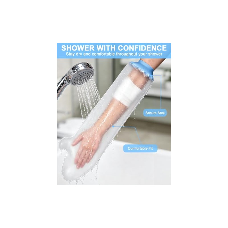 1 Pack Waterproof Arm Cast Cover for Shower and Bath