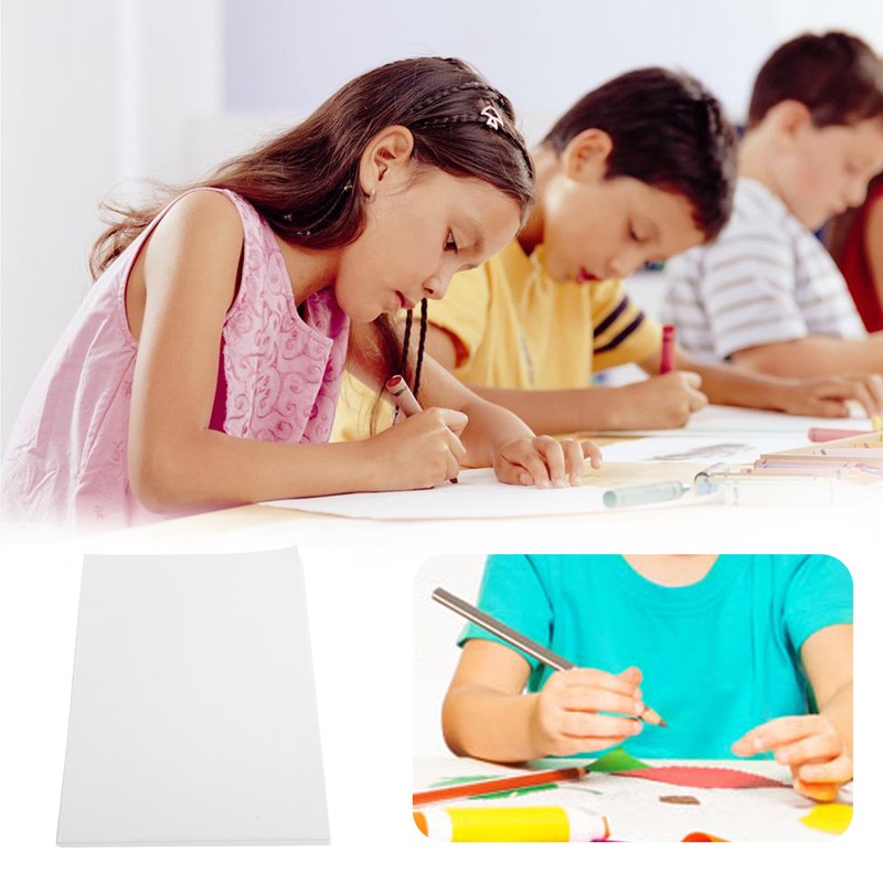50Pcs Blank Badge Paper A4 Photo Printer Machine Supplies DIY