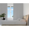 Hometex Microfibre Fitted Sheet - 4ft Double, Silver