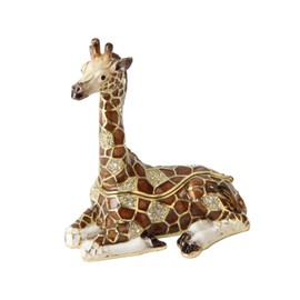 Treasured Trinkets Giraffe Trinket Box Jewelry Storage Case Organizer Women Gift