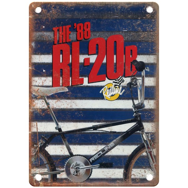 Old School BMX 1988 REDLINE Vintage Magazine Ad Reproduction Metal