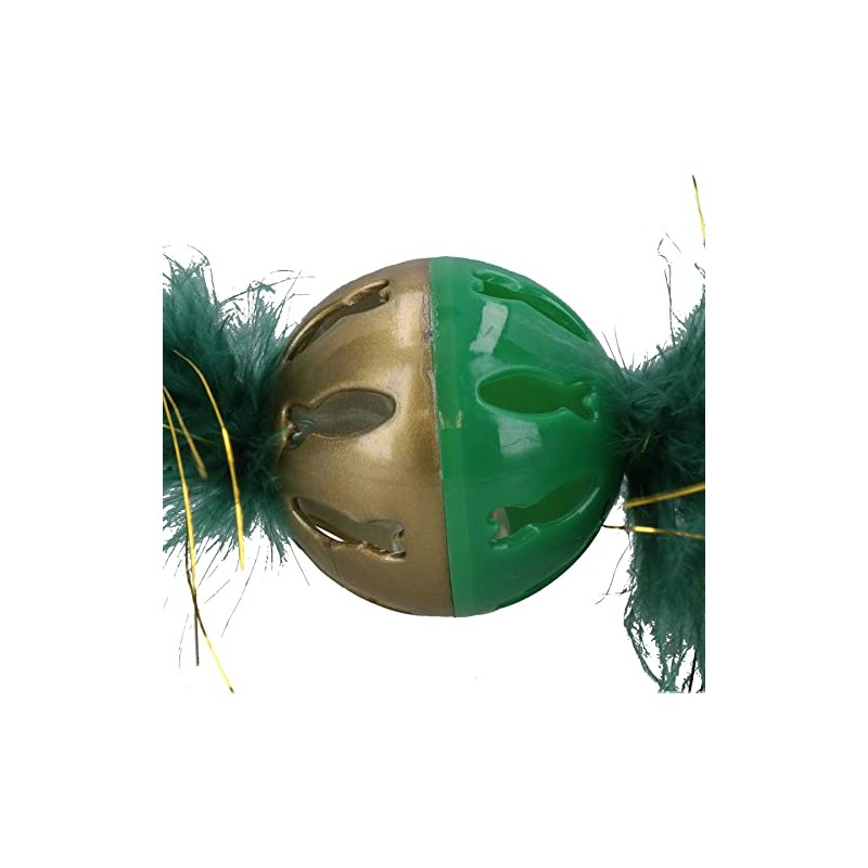AB TOOLS 2PK Cat Kitten Magical Forest Feather Ball Festive