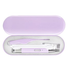 mitas USB充電式 パープル 光る耳かき LED ライト 付き ピンセット USB 充電式 みみかき 耳かき 照明付き 耳掃除 介護耳かき 耳掻き 便利グッズ 子ども用 子供 電気 介護 日用品 LEDライト LED耳かき ステンレス 耳垢 赤ちゃん 生活 雑貨 プレゼント かわいい