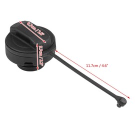 Jadeshay Fuel Cap, Petrol Cap Fuel Filler Cap with Securing Strap Petrol Diesel Fuel Cover Tank Cover for A4 A6 A8 1J0201550A