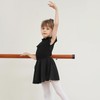 Dmwhsy 2 Pack Ballet Dress for Girls, Short Sleeve Gymnastics