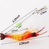 7PCS Shrimp Bait Saltwater Fishing Lures with Hook Soft Shrimp