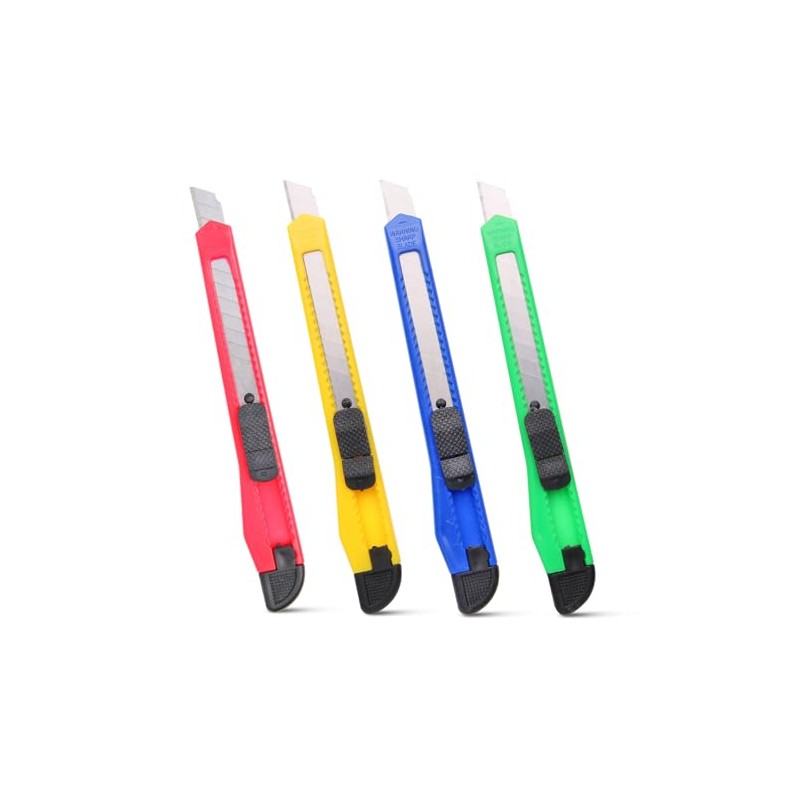 4 Pack Box Cutter Knife, 3-rd Gen Utility Knives, Razor