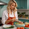 Herb Shears, Kitchen Salad Scissors Stainless Steel with Cover, Herb