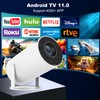 Mini Projector,Support 4K 1080P Portable Projector with Dual Band WIFI6