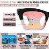 Hubeye Progressive Multifocus Reading Glasses for Women Blue Light Blocking