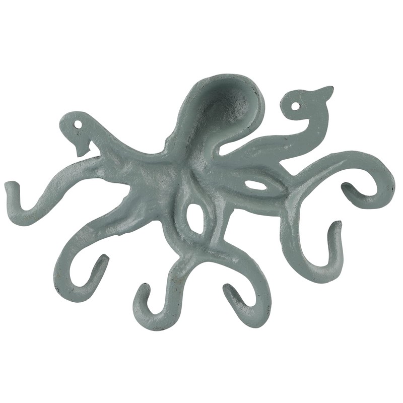 MDLUU Octopus Hook, Nautical Wall Hook, Antique Key Holder Hook,