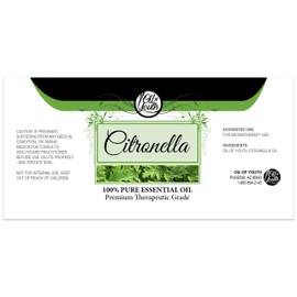 Oil of Youth Citronella Essential Oil (16oz Bulk) - Pure Essential Aromatherapy for Relaxation, Mood, Diffuser, Candles