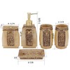 LUANT 5 Piece Bathroom Accessories Set, Collection Bath Set Features