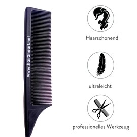 hair2heart - Professional Micro Ring Extensions Starter Set for Long Hair - Includes Pliers, Threader, Stencils, Compartment Clips and Comb
