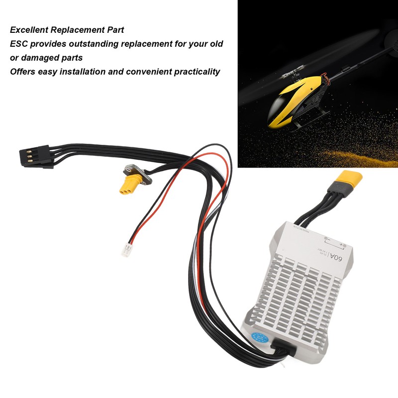 60A 3S‑6S ESC Electric Speed Controller 7.4V BEC Digital Helicopter