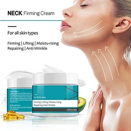 Crema Cuello, Crema para el Cuello Flacidez Y Encogimiento Antienvejecimiento Arrugas Estiramiento del Cuello Gel Reafirmante para el Cuidado de la Piel Crema Reafirmante para el Cuello Reductor