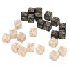 24 Dice Counters Acrylic Marble Creature Stats Clear Numbers Compatible
