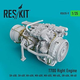 Reskit RSU35-0009 - 1/35 T700 Right Engine (SH-60B, SH-60F, HH-60H, MH-60R...)