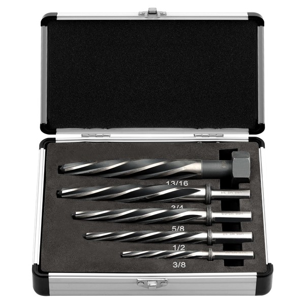 Rocaris 5 Pcs M2 HSS Taper Chucking Reamer Drill Bit,