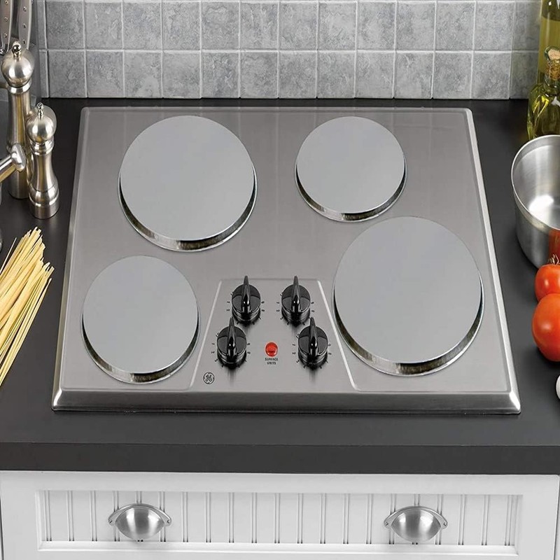 4 Pieces Kitchen Stove Covers, Stainless Steel Stove Burner Covers,