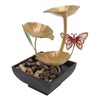 Tabletop Fountain Small Circulating Water Ornaments Indoor Waterfall for Office