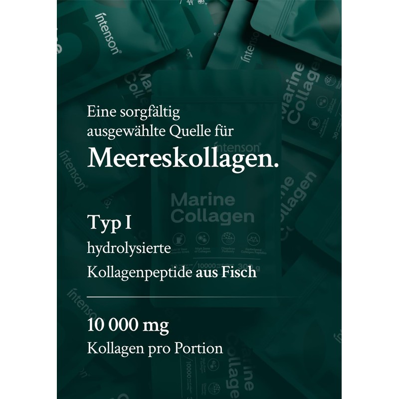 Intenson Marine Collagen Powder 300 g, Type I Fish Collagen