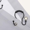 Goowin Shower Curtain Hooks, Rust Resistant Shower Curtain Rings Metal
