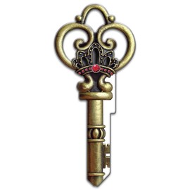 Lucky Line Key Shapes,Medieval SKELETON KEY - House Key Blank, KW1/11, 1 key (B146K)