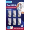 Takker - 6 x Micro Hooks with 12 x Sticky