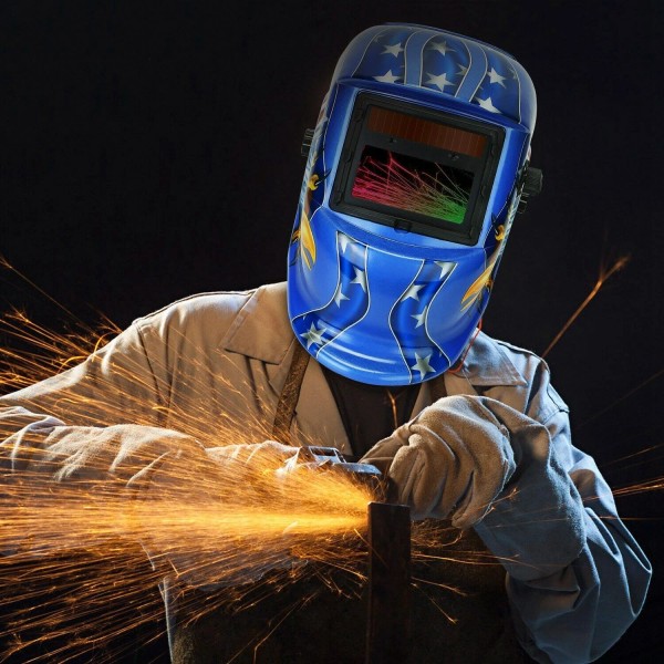Solarek Welding Helmet w/ Auto Darkening Viewing Screen Color Solar