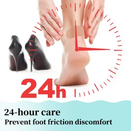 132PCS Moleskin Adhesive Pads for Feet, Flannel Adhesive Pads, Blister Prevention Padding Avoid Skin Blister, Foot Protection for Heels (12 Sheets)