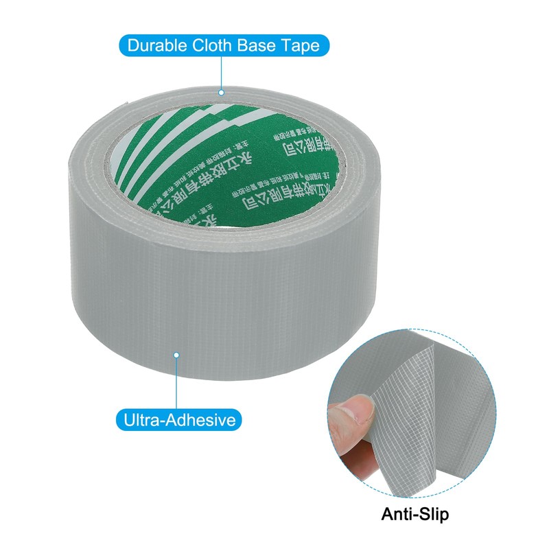 PATIKIL ピクルボールコートテープ2"×66フィート 屋内/屋外テニスバレーボールコート用ピクルボールコートマーキングキット シルバーグレー