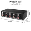 Audio Switcher, Audio Switch 4 in 1 Out, Audio Switch
