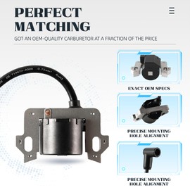 Ignition Coil Compatible with Honda MTD GCV160 GCV190 GCV135 GC160 GC190 GC135 135cc 160cc 187cc Lawn Mower Replace 30500-Z0J-004 30500-ZL8-004 with Air Filter Spark Plug