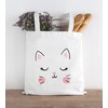 MoonWorks Jute Bag Cat Face Cat Animal Faces Cotton Bag