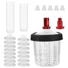 20oz (600ml) Disposable Paint Spray Gun Liners and Lids, 15