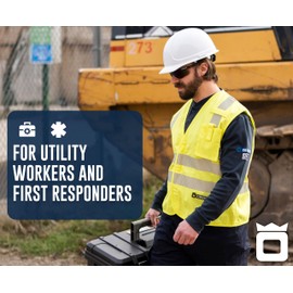 Oberon FR ARC Rated Hi Vis Safety Vest - Flame Resistant with Reflective Tape - Class 2 – 10 Cal - Hi Vis Yellow