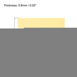 MECCANIXITY Espuma EVA Hojas Amarillo Claro, Espuma para Tapizar 50x40cm Espesor 0,8mm, para Disfraces Artes Proyectos DIY, Paquete de 5