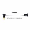 6 FT Black Extension Cord, Pack of 3 Pcs Jump