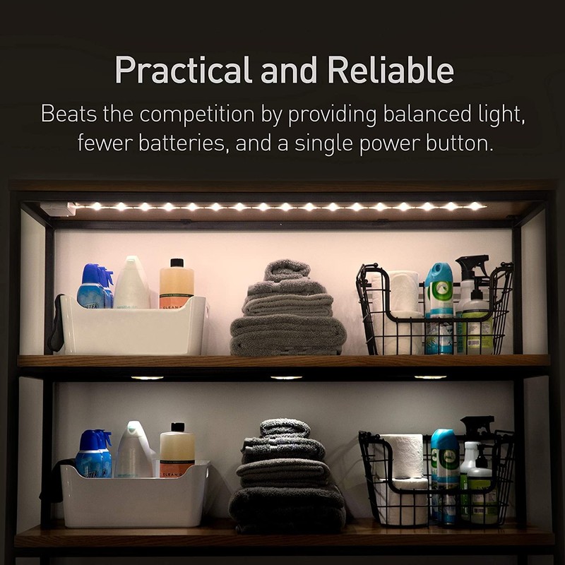 POWER PRACTICAL Luminoodle Under Cabinet Lighting – Click LED Light
