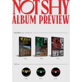 ITZY - Not Shy Album+Folded Poster+Extra Photocards Set (C ver.)