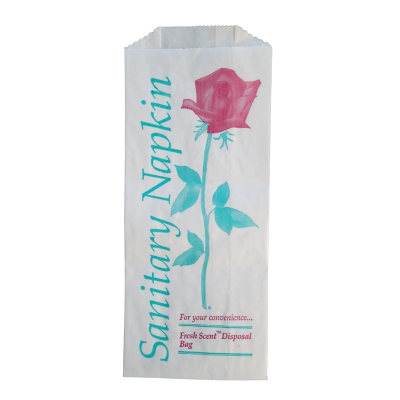 500 pcs Floral Printed Sanitary Napkin Tampon Disposal Bags