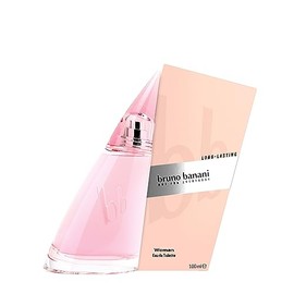 bruno banani Woman Eau de Toilette Natural Spray, blumig-fruchtiges Damen-Parfum, Glasflakon mit Zerstäuber, 100ml