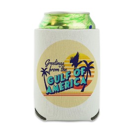 Graphics & More Gulf of America Postcard Can Cooler - Drink Sleeve Hugger Collapsible Insulator - Beverage Insulated Holder
